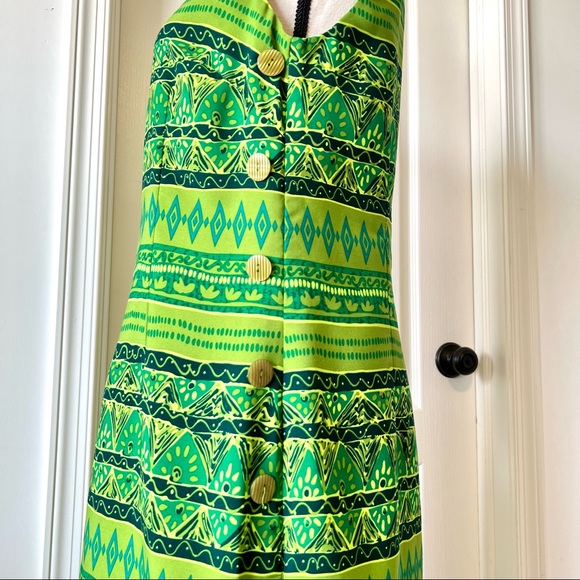 Vintage R&K ORIGINALS Sleeveless Shift Maxi Dress—SZ. 10 - Picture 4 of 12